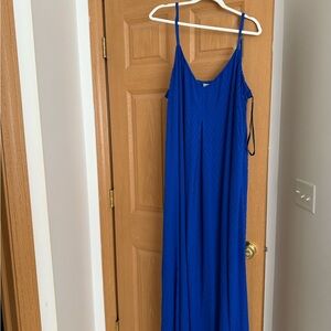 Vibrant Blue Maxi Dress